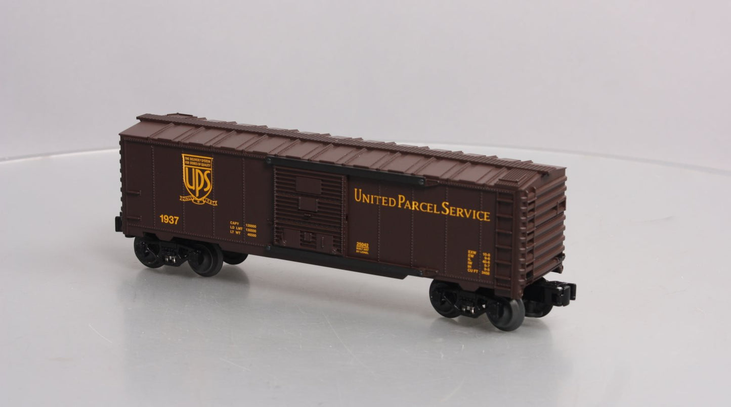 Lionel 6-25042 O Gauge UPS Centennial Boxcar #1937 NIB