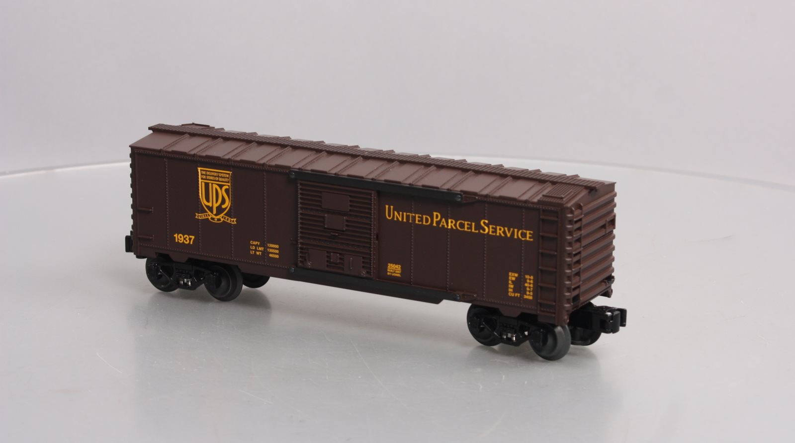 Lionel 6-25042 O Gauge UPS Centennial Boxcar #1937 NIB