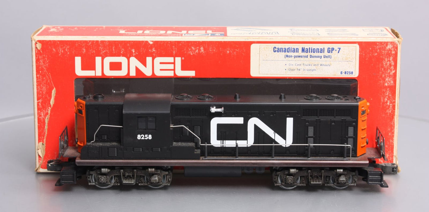 Lionel 6-8258 O Gauge Canadian National GP7 Non-Powered Diesel Locomotive LN/Box