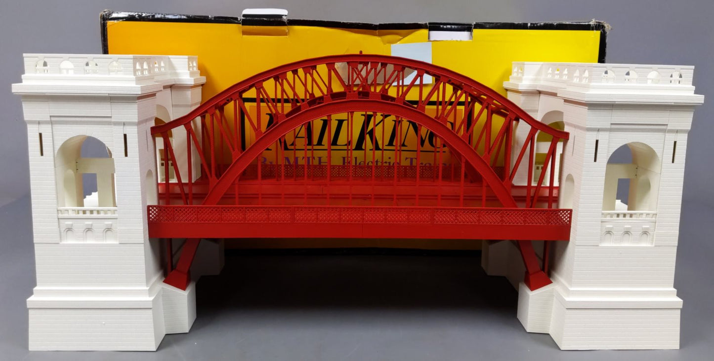 MTH 30-90219 O Scale Gray & Red ABS Plastic Hellgate Bridge