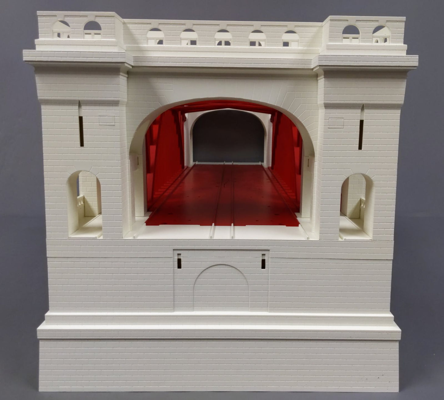 MTH 30-90219 O Scale Gray & Red ABS Plastic Hellgate Bridge