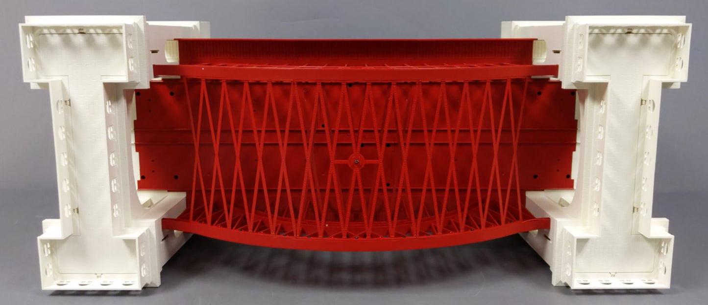 MTH 30-90219 O Scale Gray & Red ABS Plastic Hellgate Bridge