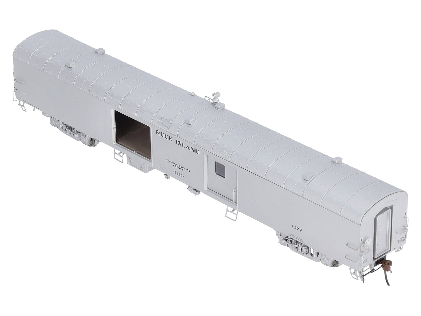 Rapido Trains 106165 HO Rock Island 73' 6" Smooth Side Baggage-Express #4377
