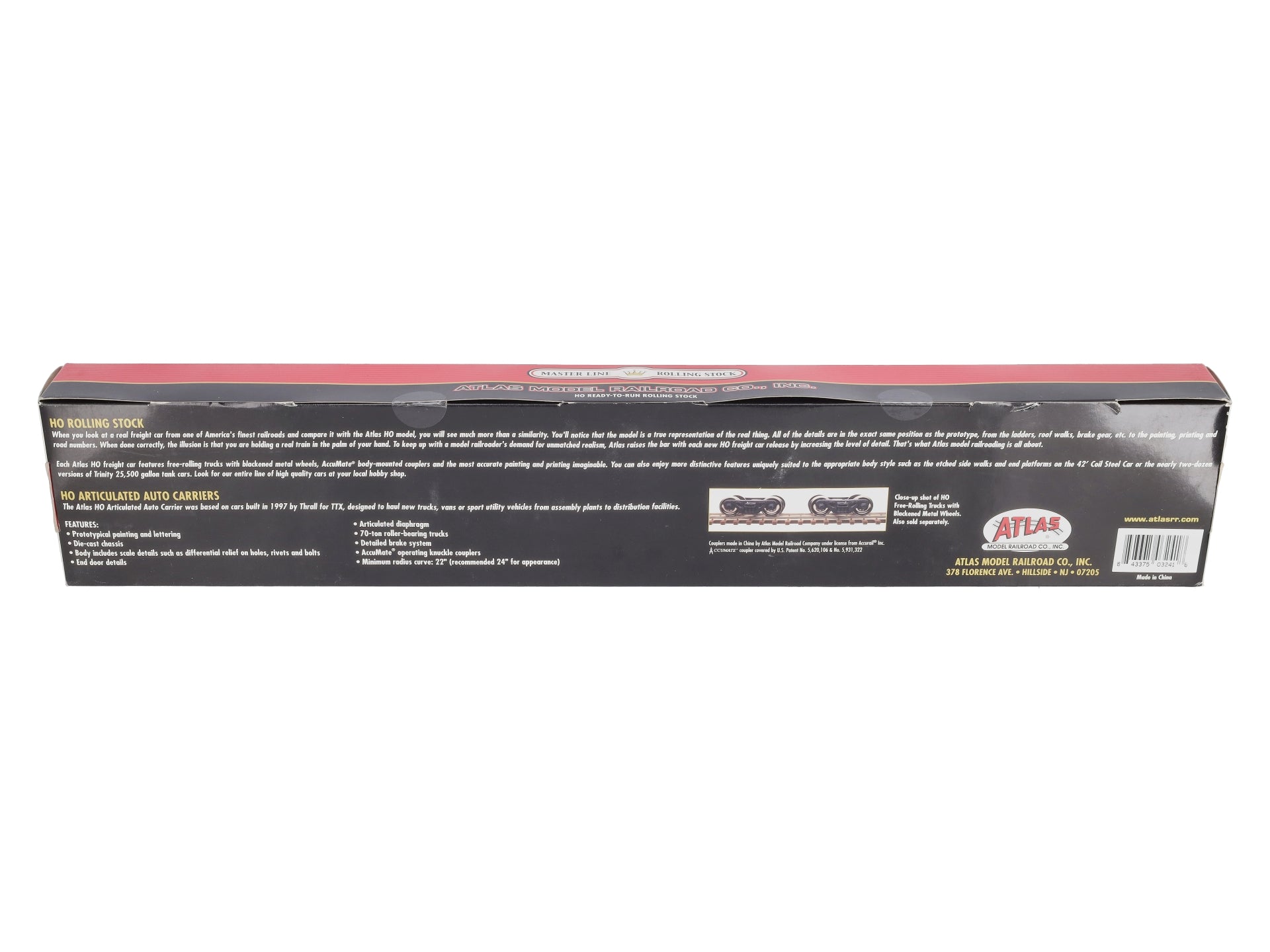 Atlas 20001124 HO Scale FEC Articulated Auto Carrier #110650