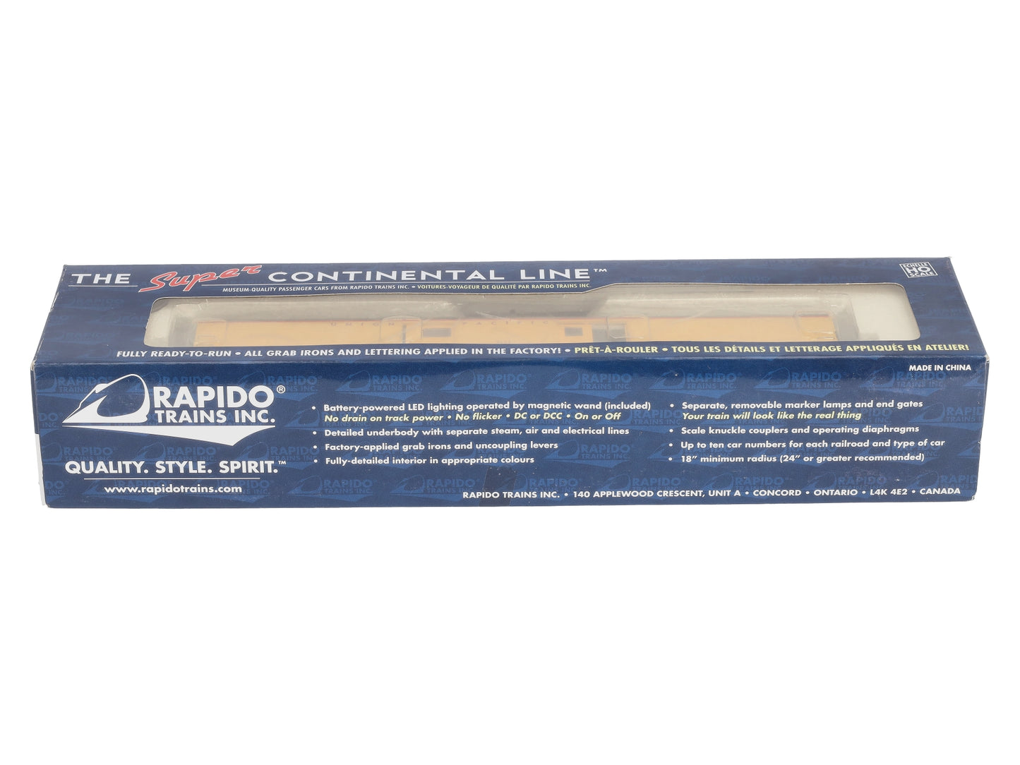 Rapido Trains 106085 HO Union Pacific 73' 6" Smooth Side Baggage #5603
