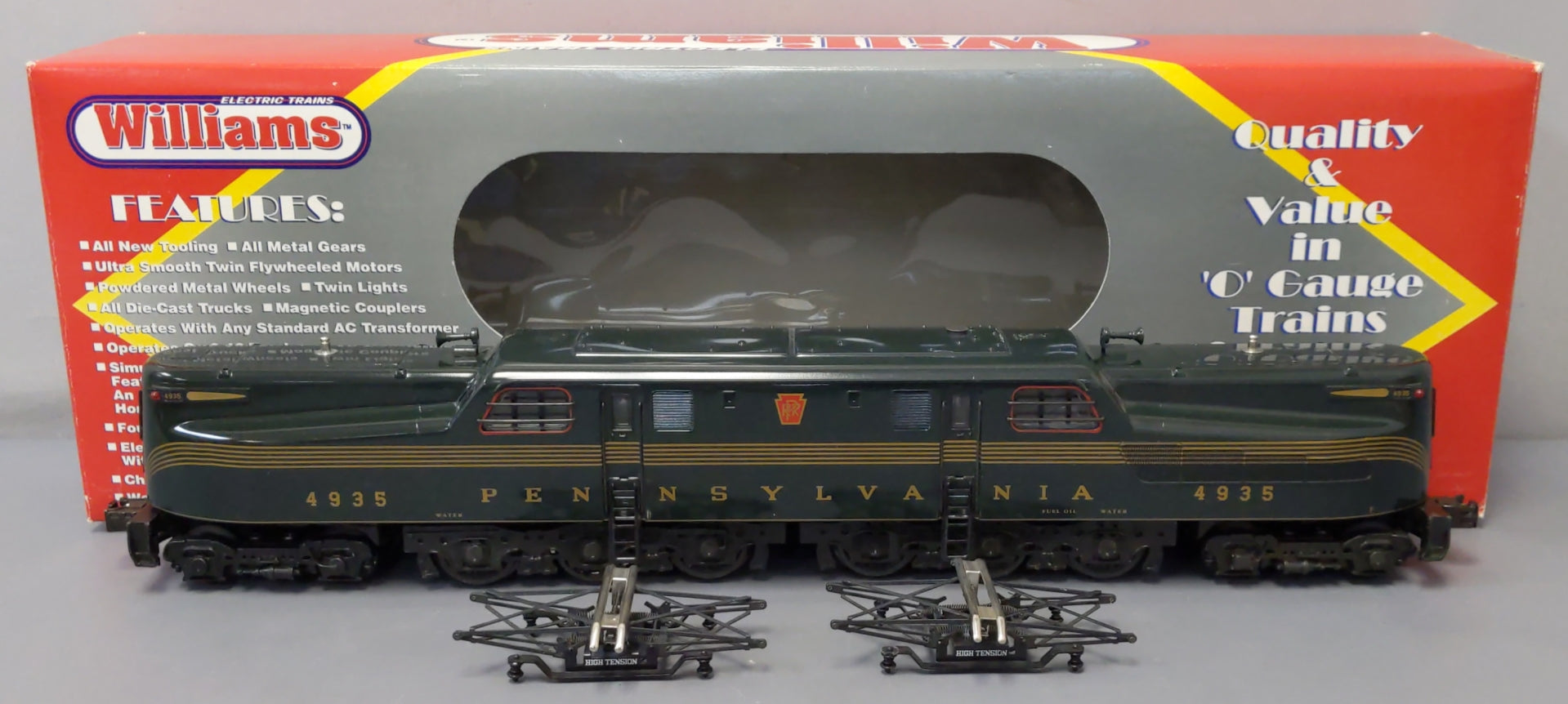 Williams 74408 O Pennsylvania GG-1 Electric Locomotive with Sound #4935