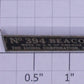 Lionel 394-7 No. 394 Beacon Nameplate