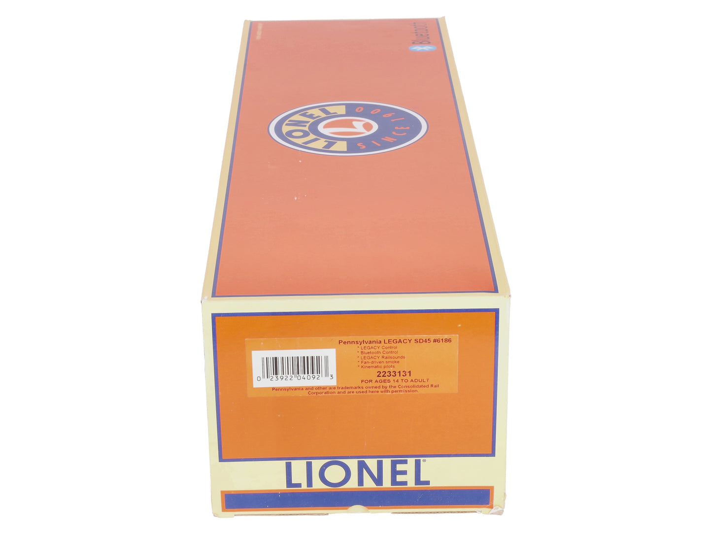 Lionel 2233131 O Gauge Pennsylvania RR Legacy SD-45 Diesel Locomotive #6186 LN/Box