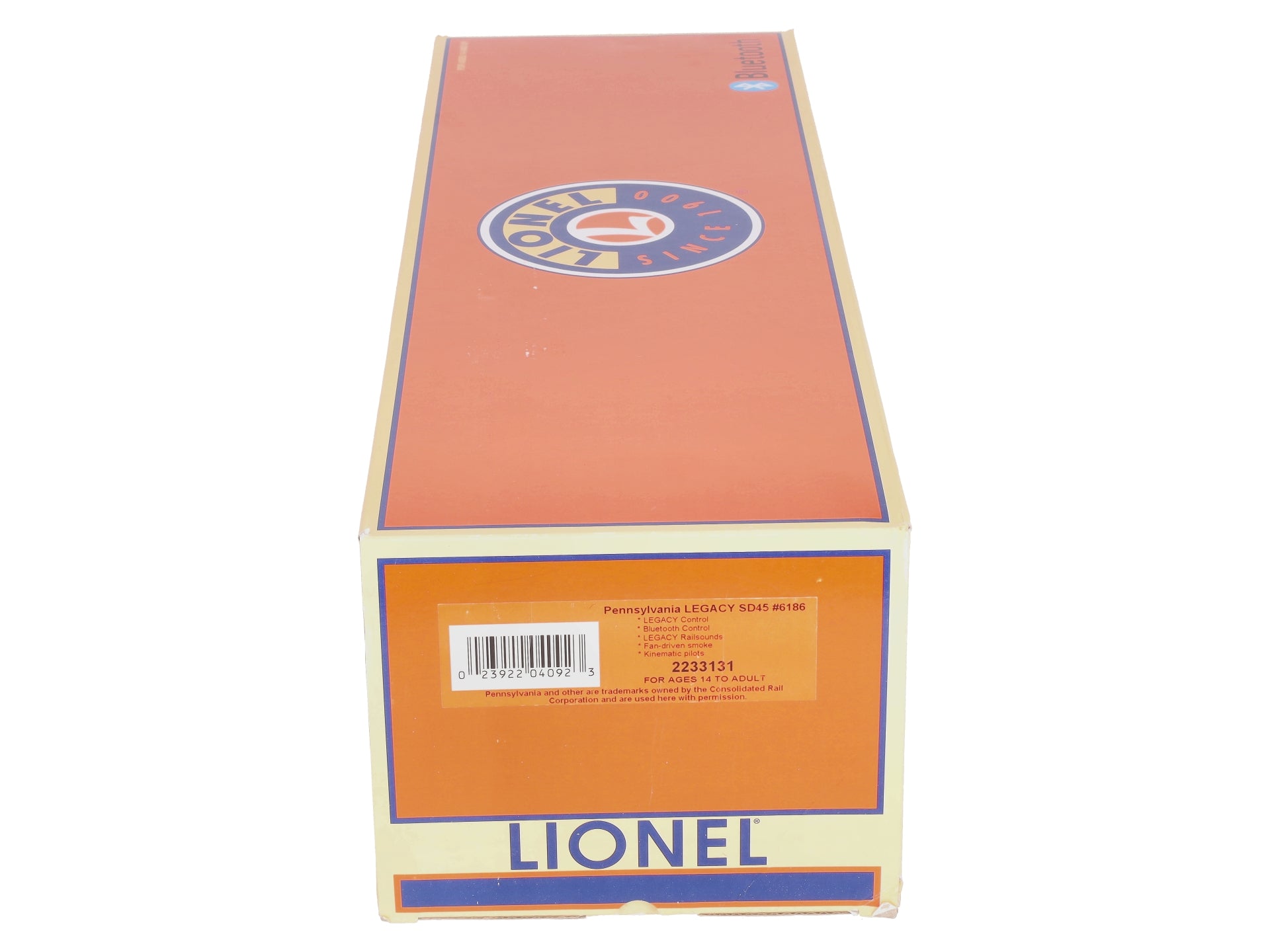 Lionel 2233131 O Gauge Pennsylvania RR Legacy SD-45 Diesel Locomotive #6186 LN/Box