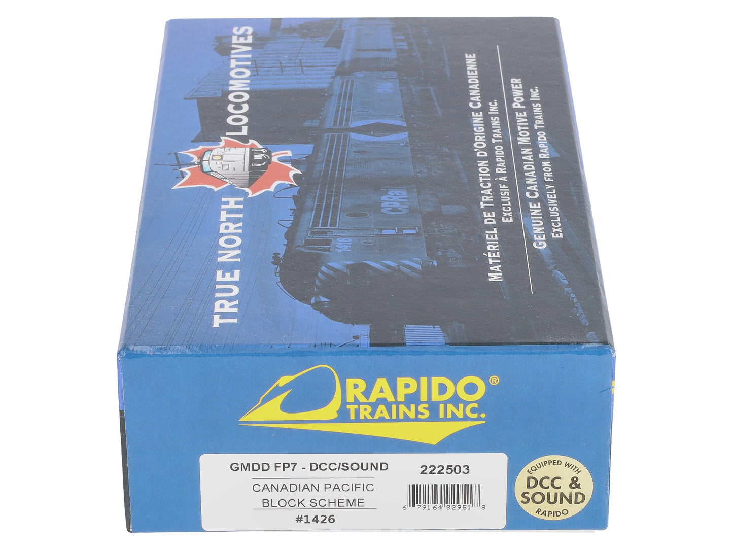 Rapido Trains 222503 HO Canadian Pacific GMD FP7 Diesel Locomotive #1426 w/ DCC