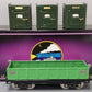 MTH 10-1074 Std Gauge Tinplate Green 212 Gondola w/ Cannisters