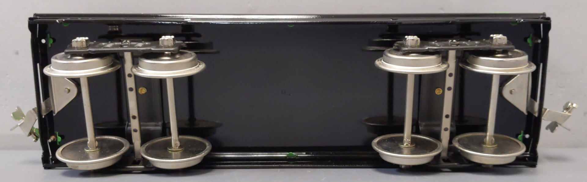 MTH 10-1074 Std Gauge Tinplate Green 212 Gondola w/ Cannisters