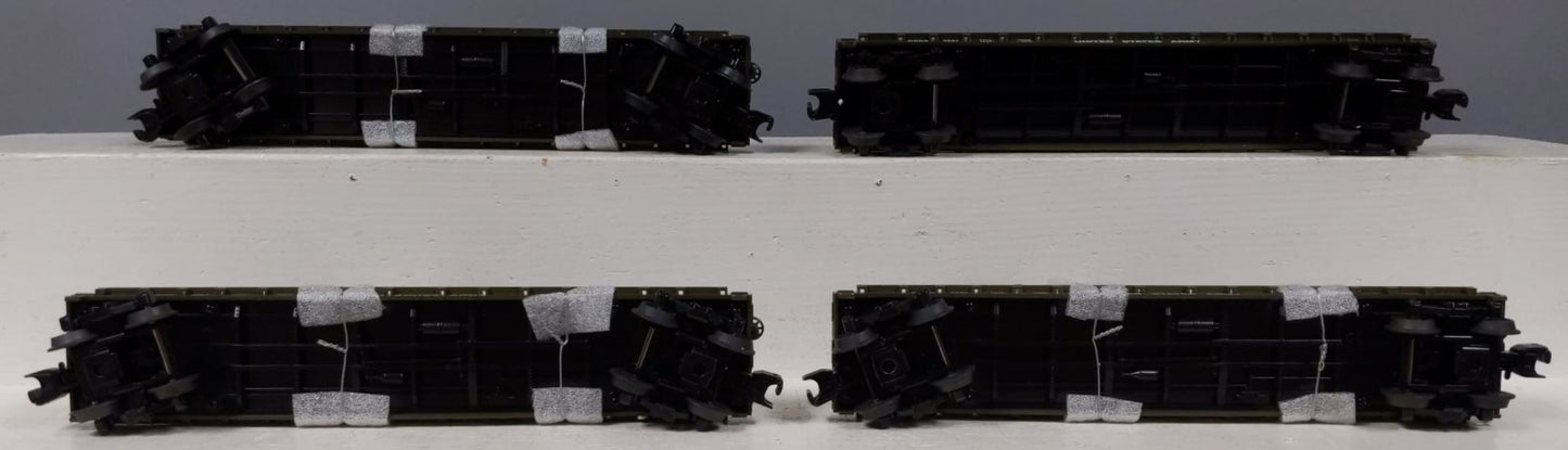 MTH 30-7097 O U.S. Army Flat Car w/Half-Track M16 Scout Car (Set of 4)