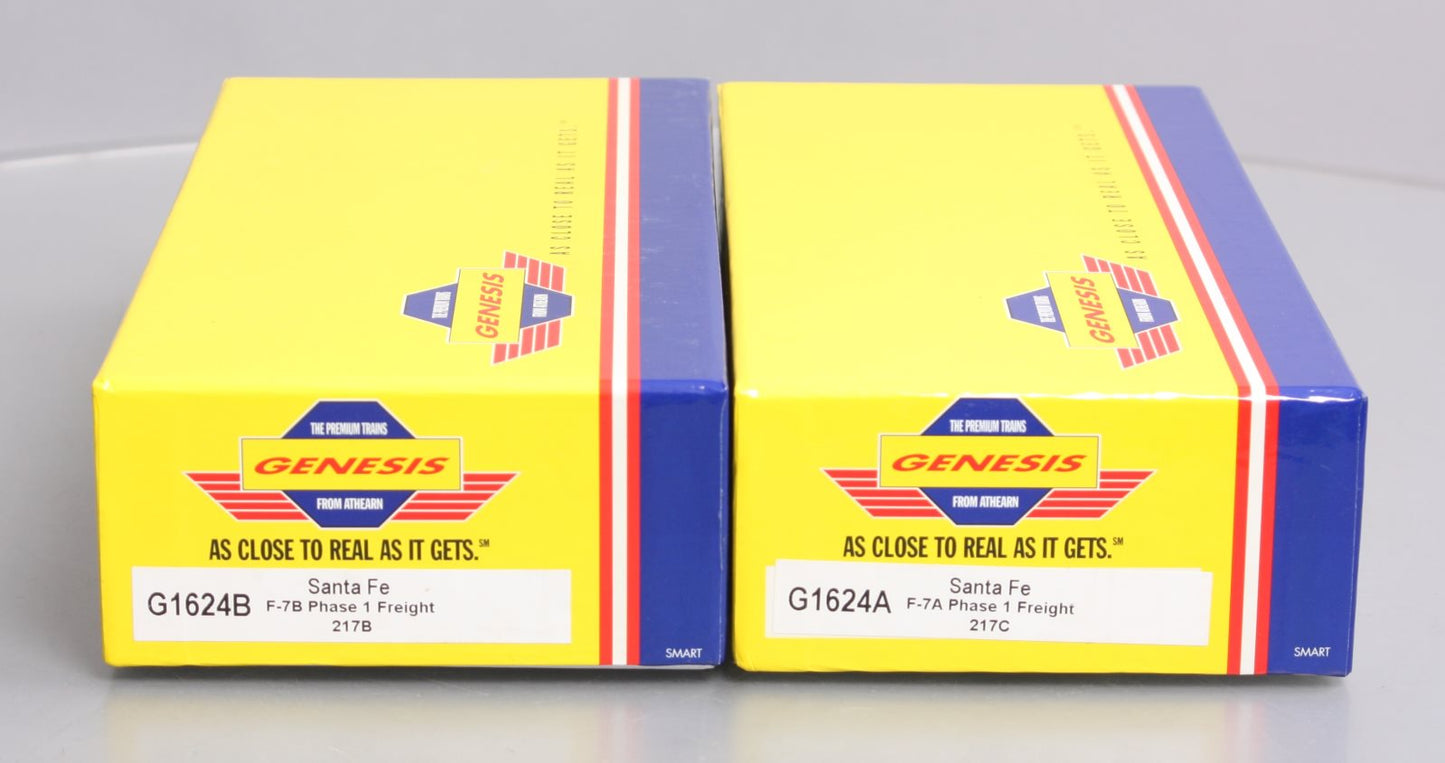 Athearn G1624 HO Scale Santa Fe F-7 A/B Phase 1 Diesel Locomotives LN/Box