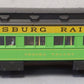 Lionel 2327110 O Strasburg Pequea Valley Green 18" Heavyweight Passenger Car