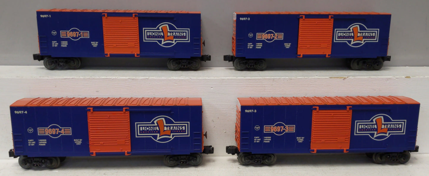 Lionel 6-29220 O Gauge 1997 Centennial Series Hi-Cube Boxcars (Set of 4) EX/Box