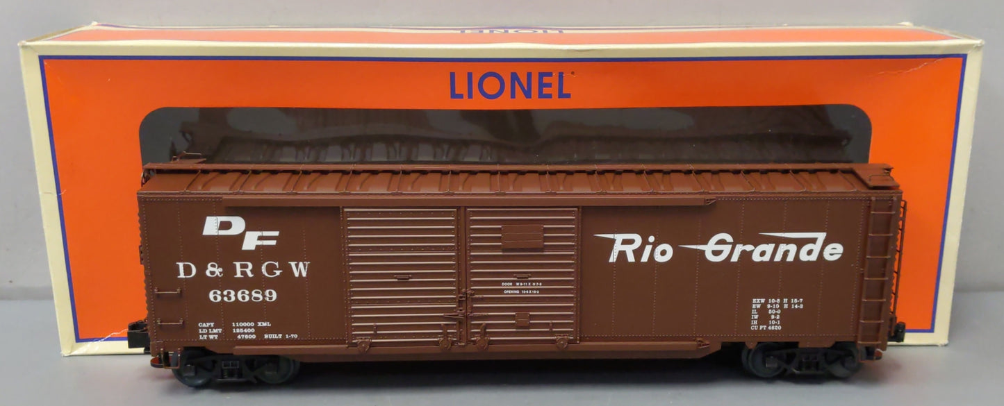Lionel 6-84113 O Rio Grande 50' Double Door Boxcar