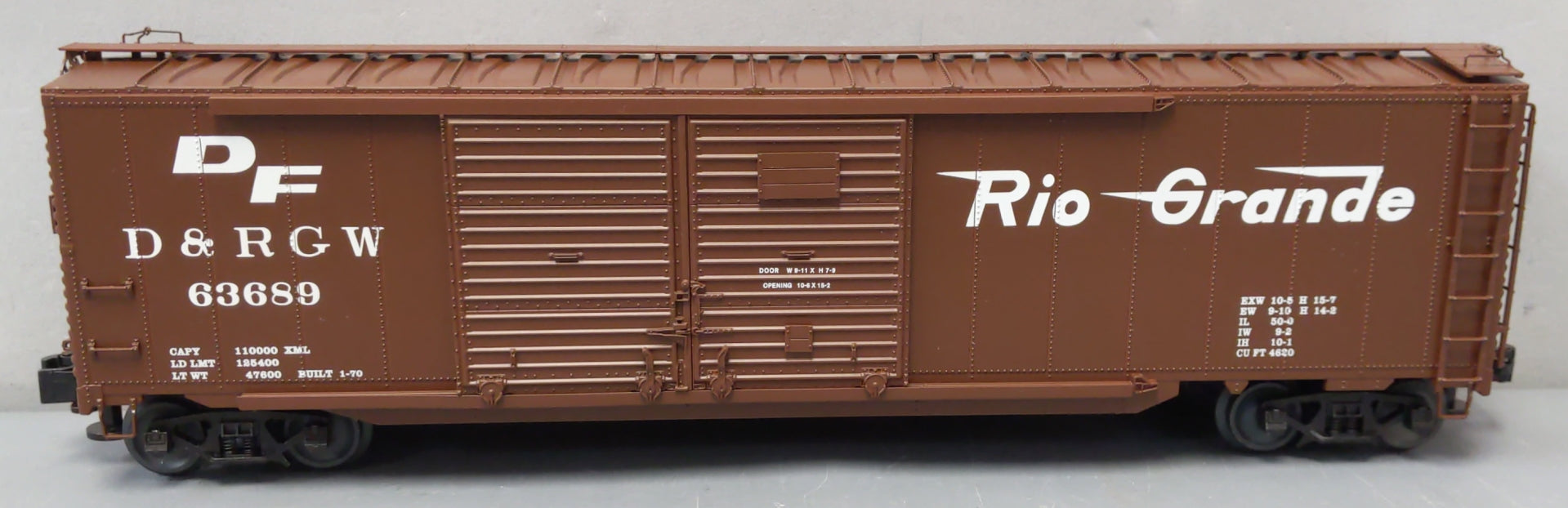 Lionel 6-84113 O Rio Grande 50' Double Door Boxcar