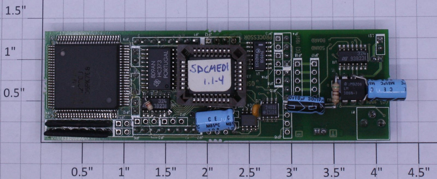 MTH AE-1000001 SDCMED1 Sound Chip PCB Circuit Board