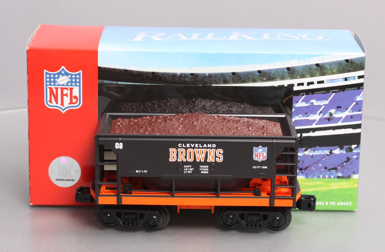 MTH 30-75269 O Cleveland Browns Ore Car w/Ore Car Load