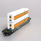 MTH 20-95005 O Gauge BNSF Husky Stack Car w/ Containers #60104 EX/Box