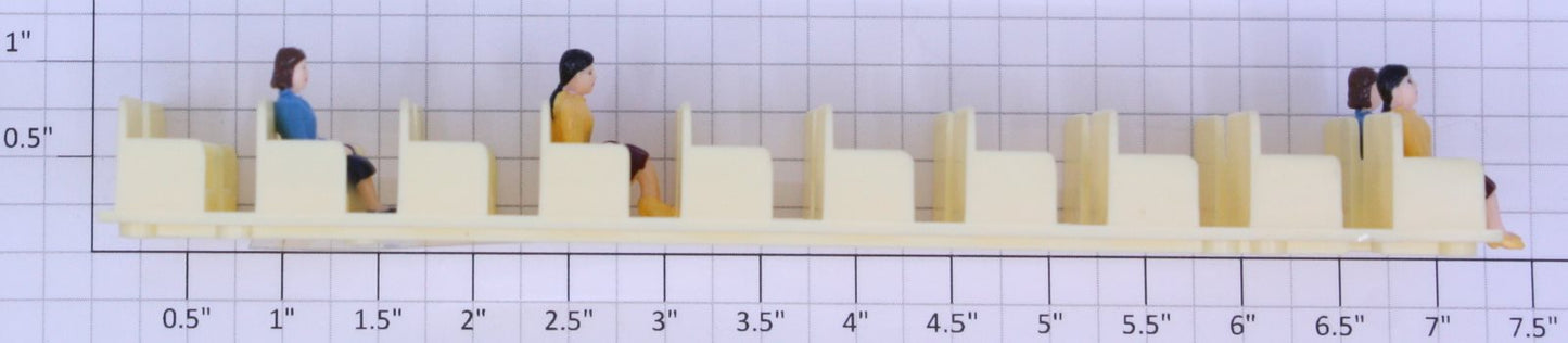 Lionel 22275-12 18" Aluminum Passenger Car Rear Beige Interior Insert