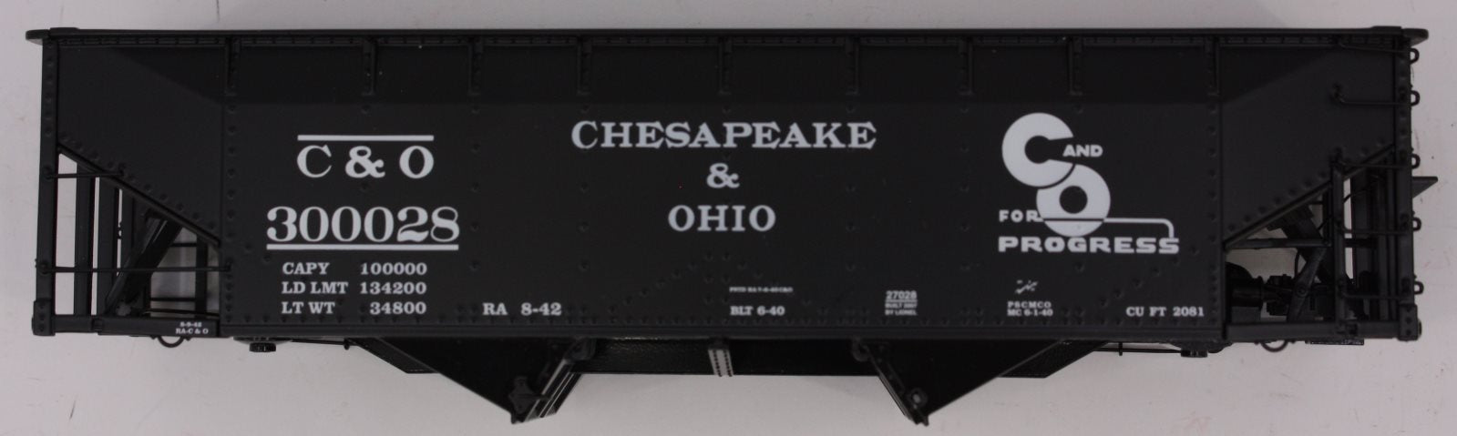 Lionel 27028-2 C&O Offset Hopper Shell