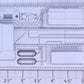 Lionel 25497-17 21" Aluminum Passenger Car Silver Frame Detail