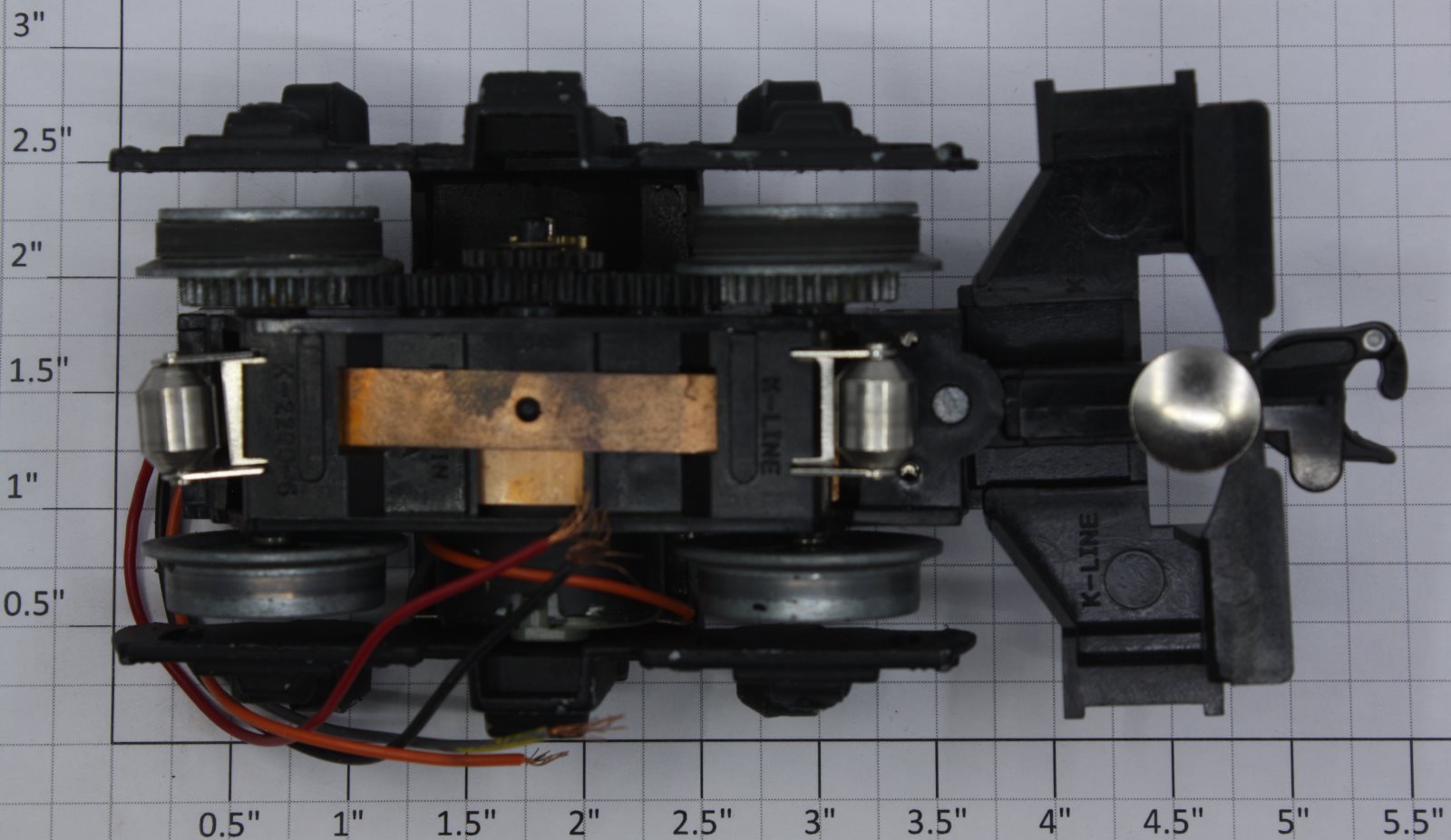 K-Line K2200-25 Complete Pre-wired Motor Truck with Pilot and Coupler