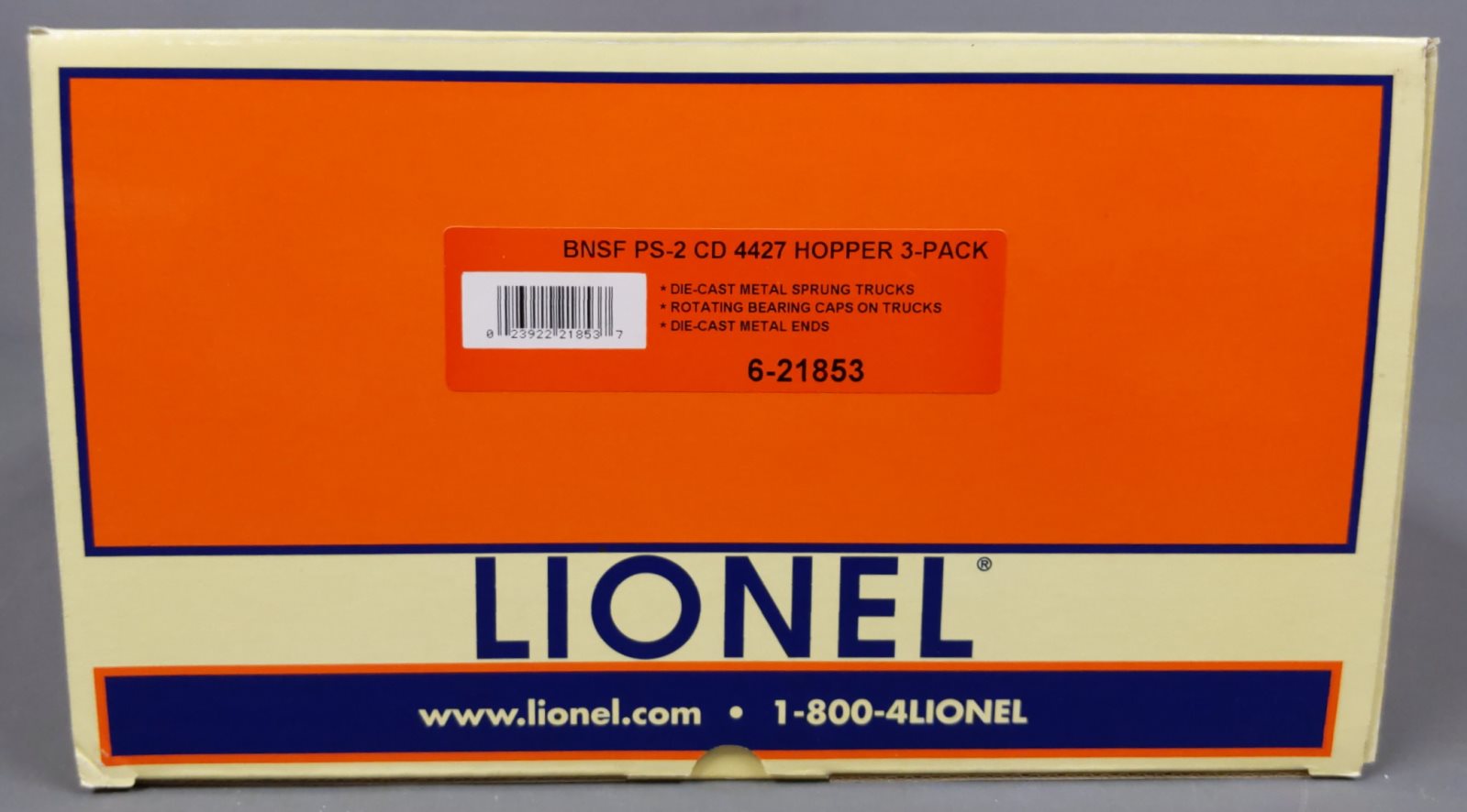 Lionel 6-21853 O BNSF PS-2CD Hopper Cars (Set of 3)
