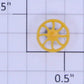 Lionel 16518-45 Yellow Brake Wheel