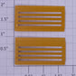 Lionel 6356-12 Dark Yellow Upper and Lower Level Stock Car Door (Set of 2)