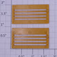 Lionel 6356-12 Dark Yellow Upper and Lower Level Stock Car Door (Set of 2)