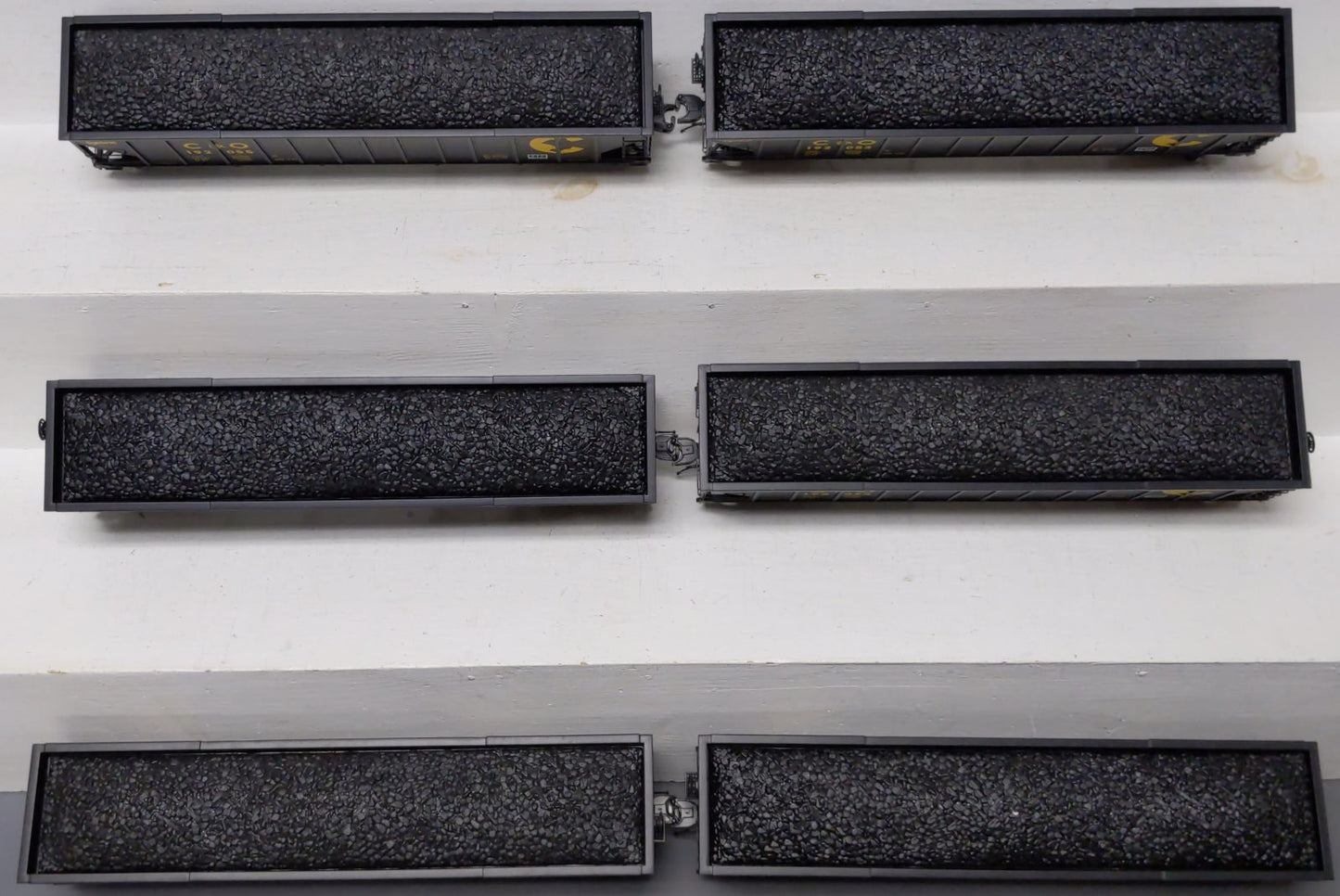 MTH 20-92059 O Chessie 4-Bay Hopper 6-Car Set
