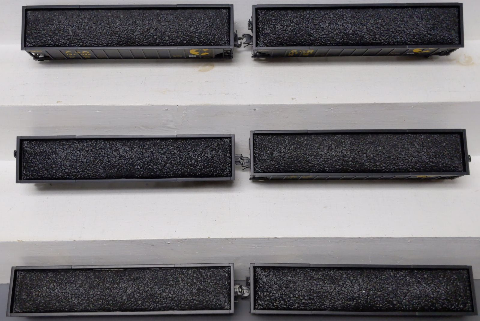 MTH 20-92059 O Chessie 4-Bay Hopper 6-Car Set