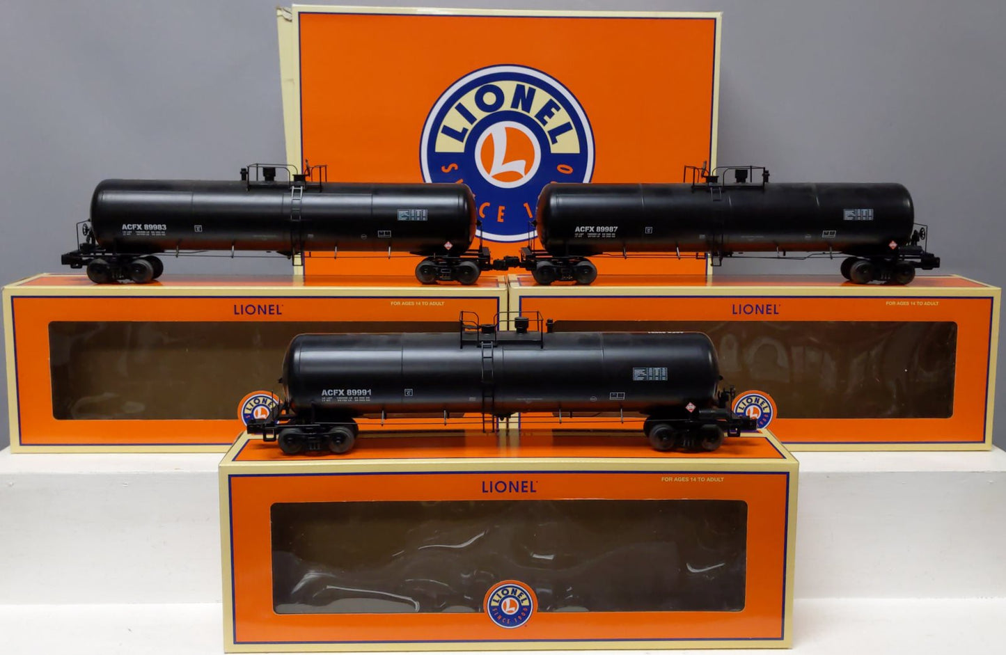 Lionel 6-27996 O Gauge American Car & Foundry Tank Car (Pack of 3)
