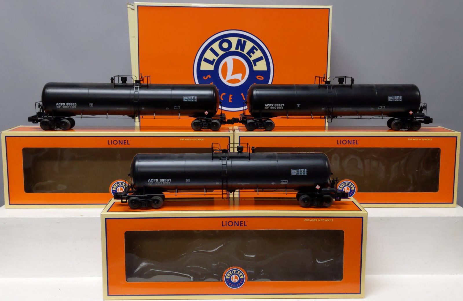 Lionel 6-27996 O Gauge American Car & Foundry Tank Car (Pack of 3)