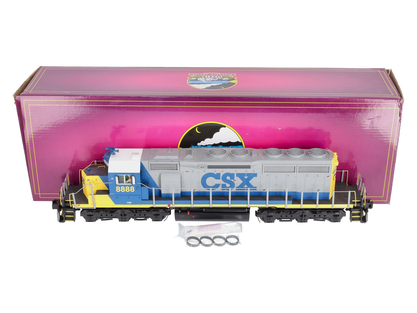 MTH 20-20995-1 O Gauge CSX "Crazy 8" SD40-2 Diesel Engine #8888 with PS3