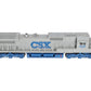 MTH 20-2949-1 O CSX Dash-8 Narrow Nose Diesel Engine #7545 w/PS2