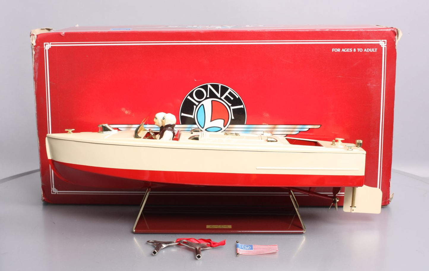 Lionel 6-13802 Standard Gauge Tinpate Runabout Boat #43 LN/Box