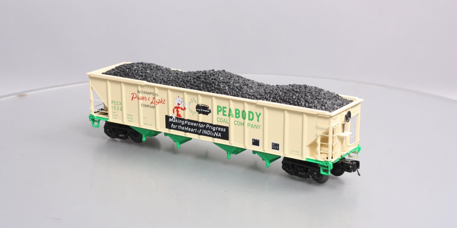 MTH 20-97903 O Gauge Peabody Coal Company 4-Bay Hopper #1030