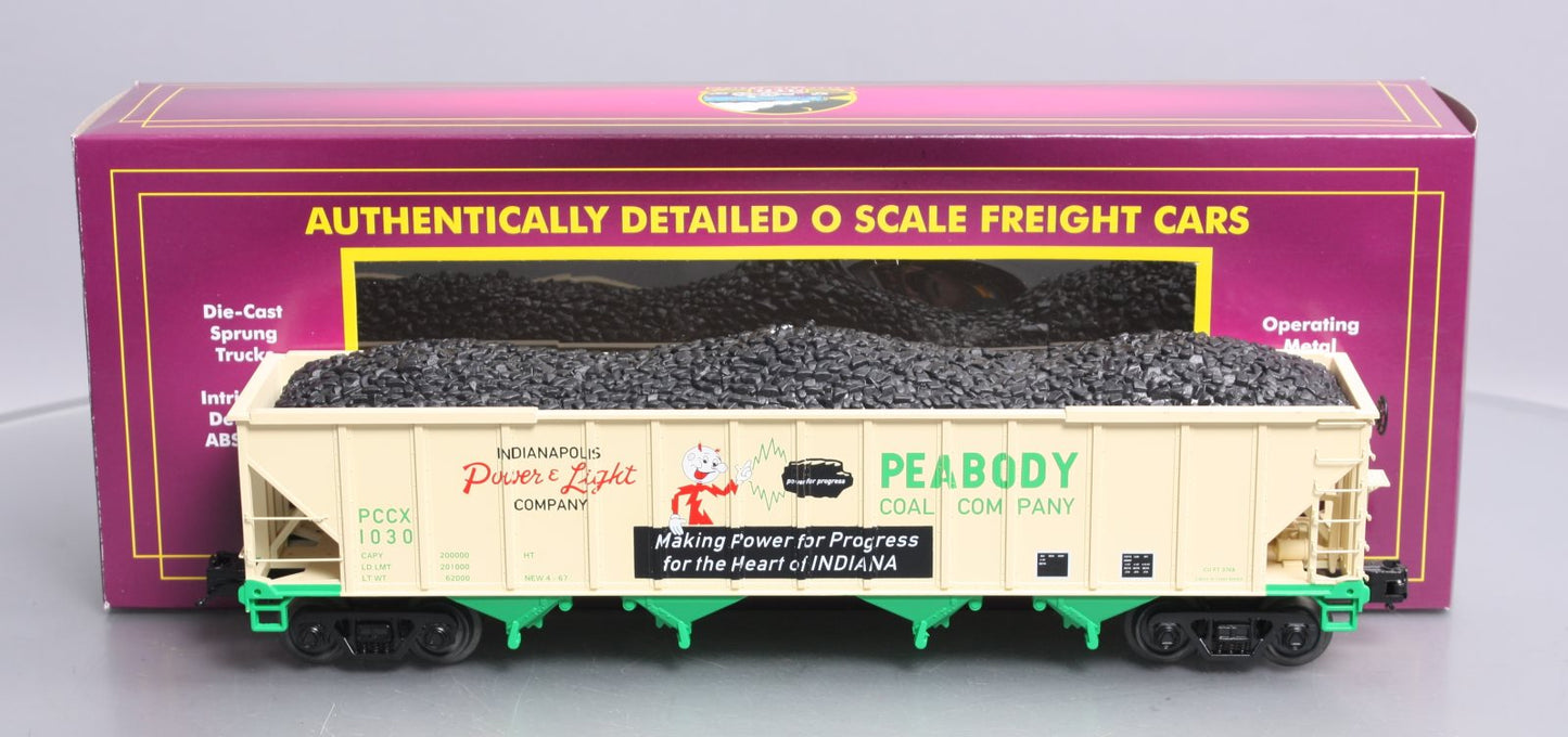 MTH 20-97903 O Gauge Peabody Coal Company 4-Bay Hopper #1030