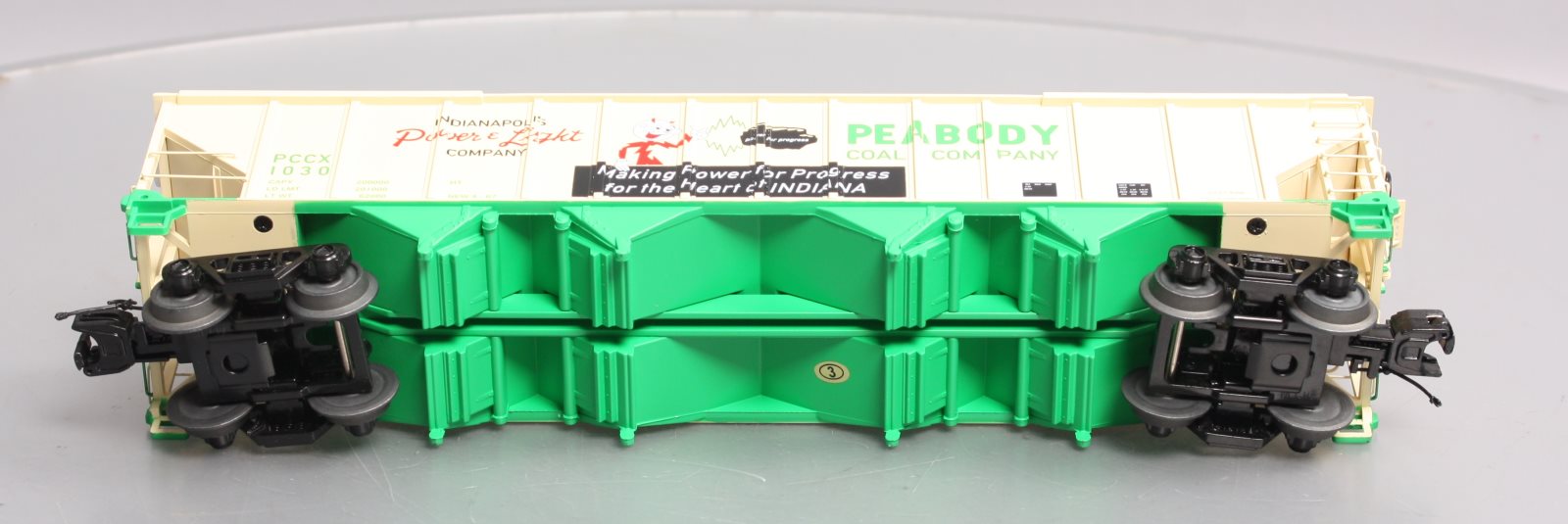 MTH 20-97903 O Gauge Peabody Coal Company 4-Bay Hopper #1030