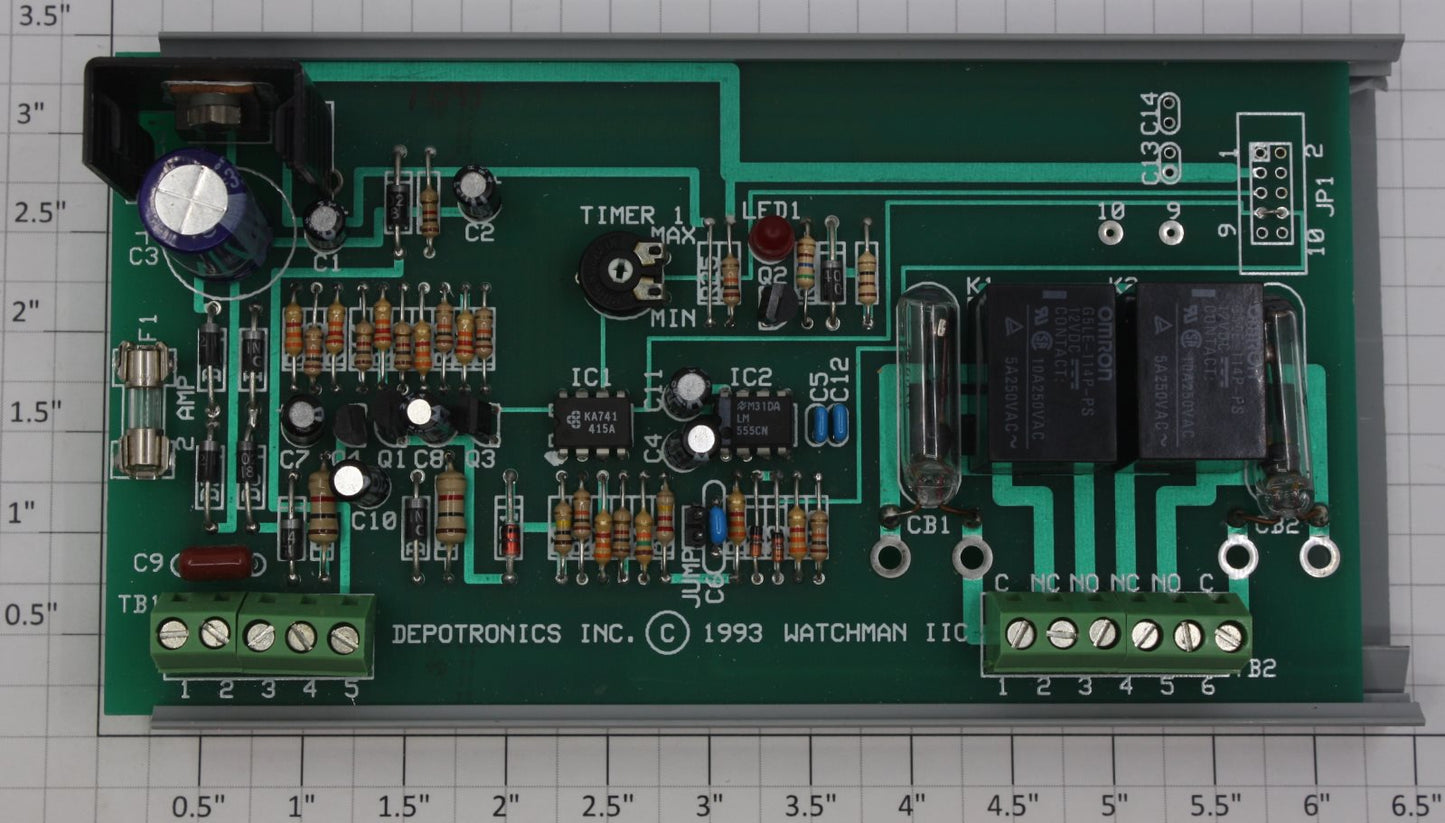 Depotronics IIC Watchman Train & Signal Controller PCB with Mounting Bracket