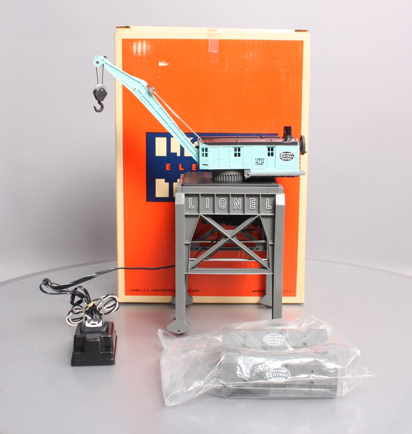 Lionel 6-12922 O Gauge New York Central Operating Remote Gantry Crane EX/Box