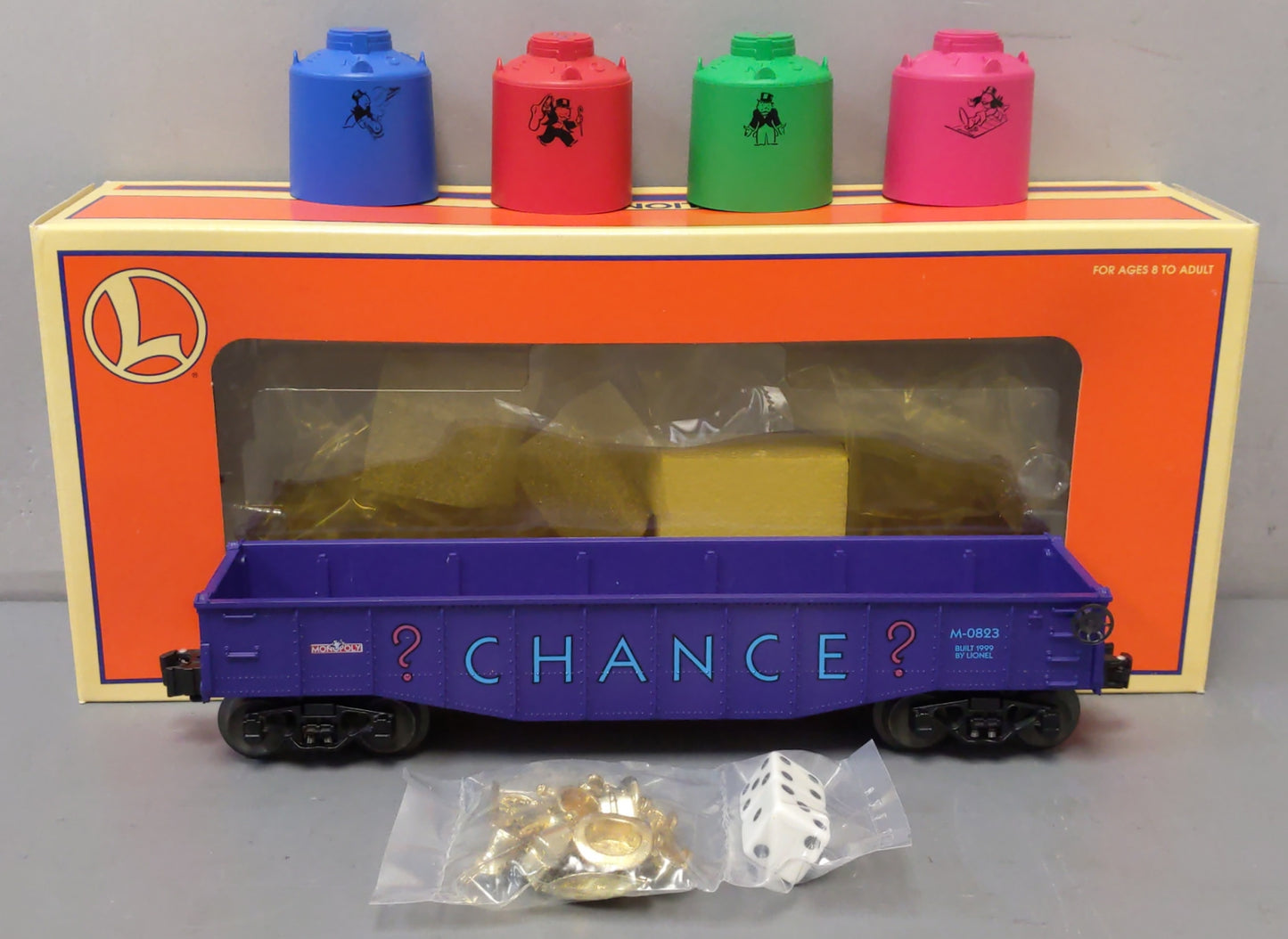 Lionel 6-52185 O Gauge Monopoly Chance Gondola #M-0823 LN/Box