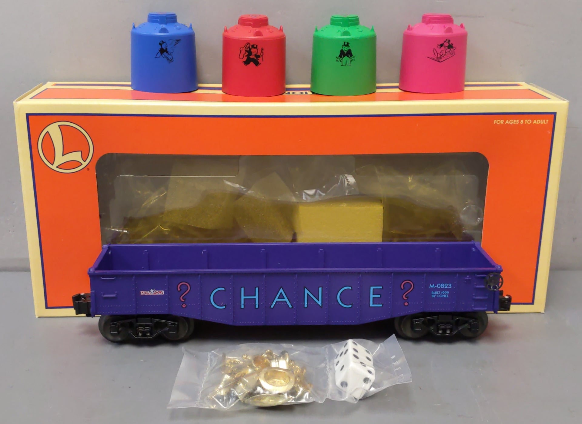 Lionel 6-52185 O Gauge Monopoly Chance Gondola #M-0823 LN/Box