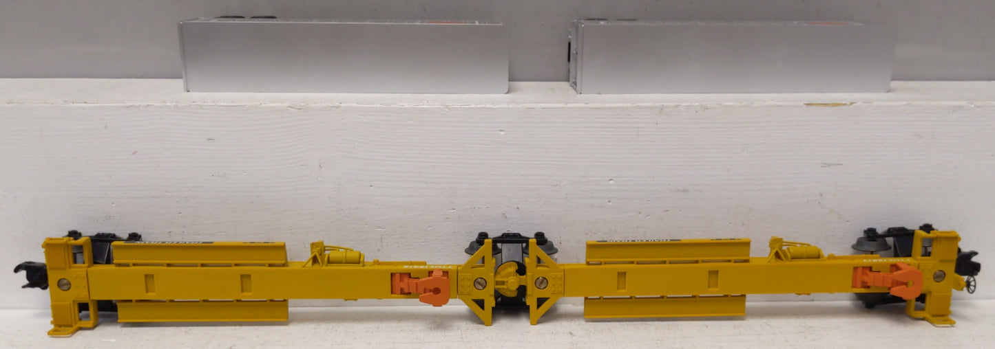 Lionel 6-19416 O Gauge Illinois Central TTUX Flatcar w/ Trailers LN/Box