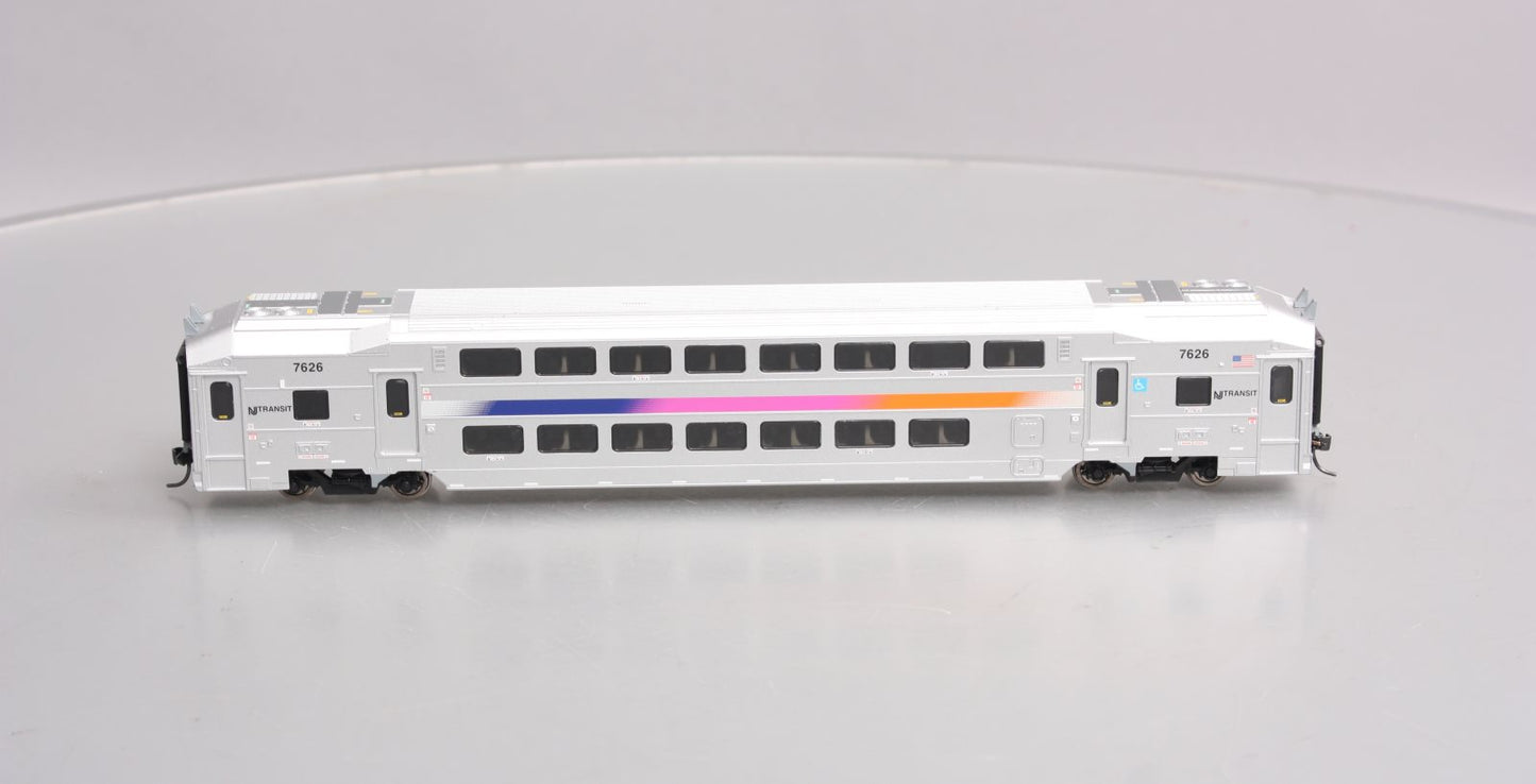 Atlas 20004126 HO New Jersey Transit Multi-level Commuter Coach Trailer #7626