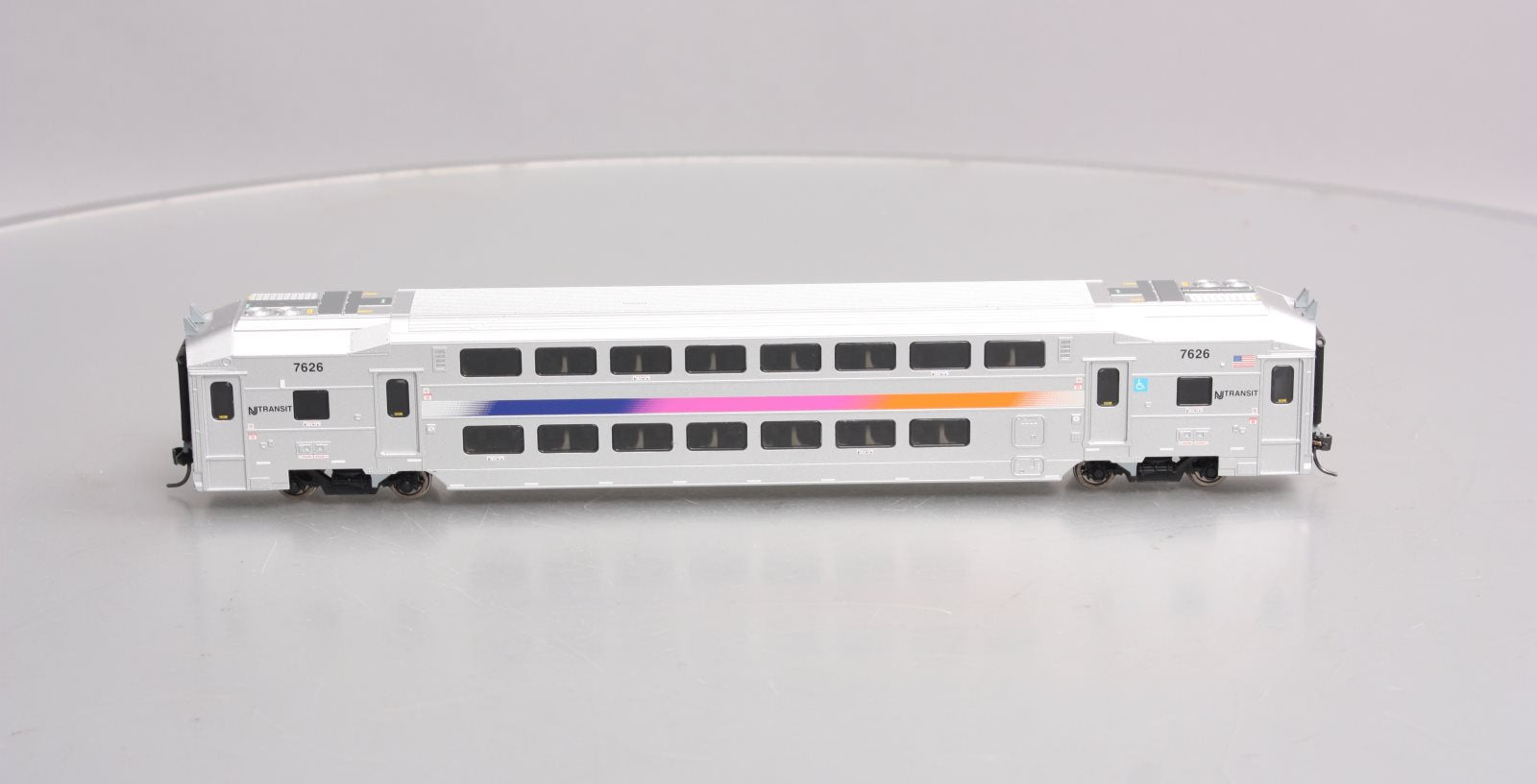 Atlas 20004126 HO New Jersey Transit Multi-level Commuter Coach Trailer #7626